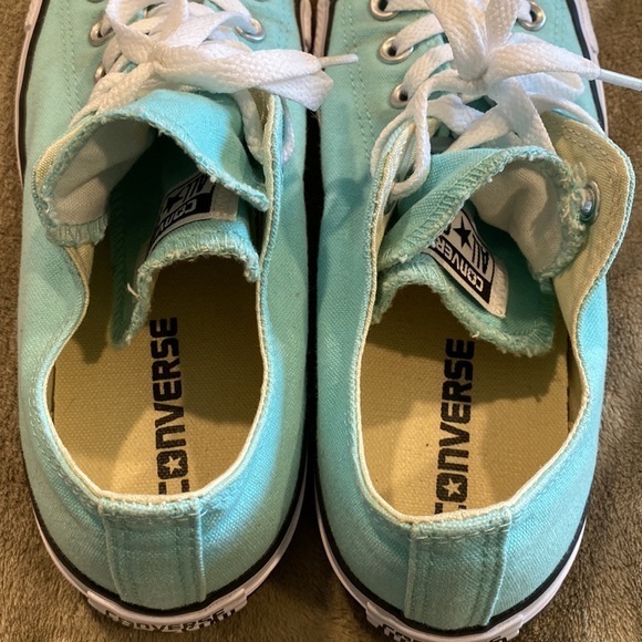 Converse Size 8 Light Blue Double Tongue EXCELLENT Condition - Picture 7 of 8